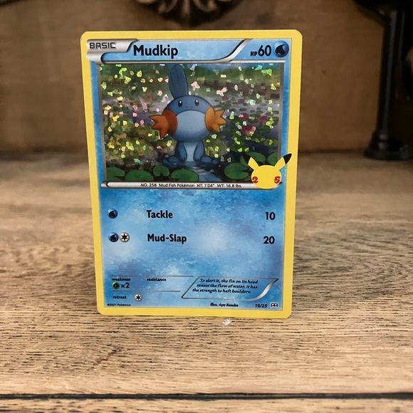 Pokemon | Toys | Mudkip 925 Holo Pokemon 25th Anniversary Mcdonalds Promo  Card 221 | Poshmark